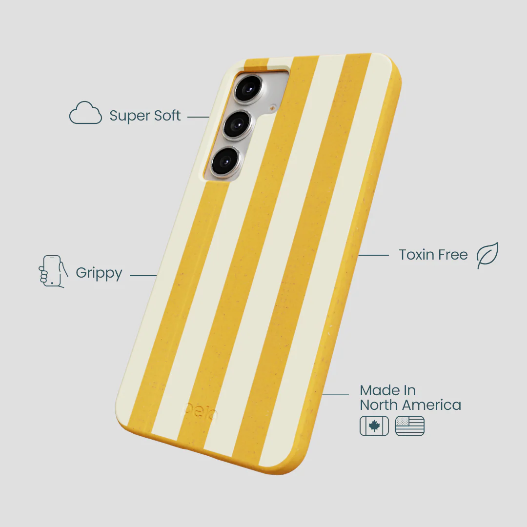 Honey Big Butter Stripes Samsung Galaxy S25+(Plus) Case - Image 3