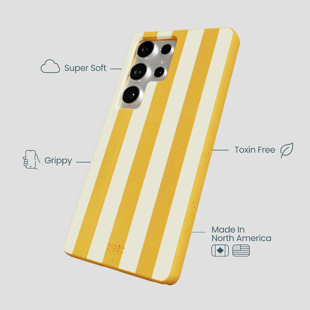 Honey Big Butter Stripes Samsung Galaxy S25 Ultra Case - Image 3