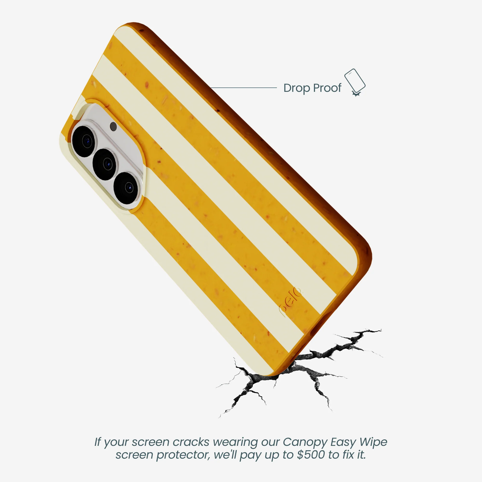 Honey Big Butter Stripes Samsung Galaxy S26 Case - Image 4