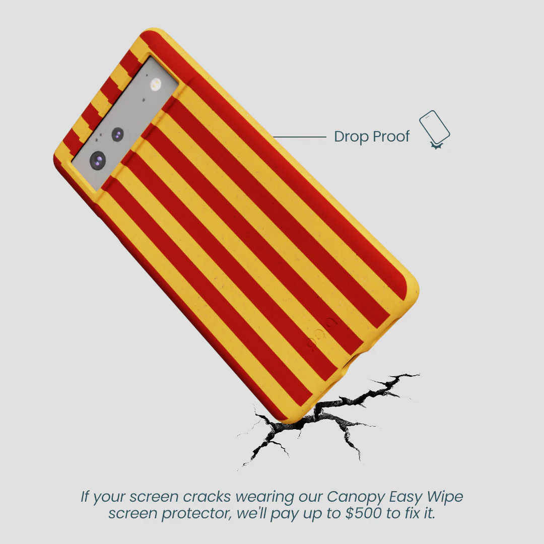Honey Circus Stripes Google Pixel 6 Case - Image 4