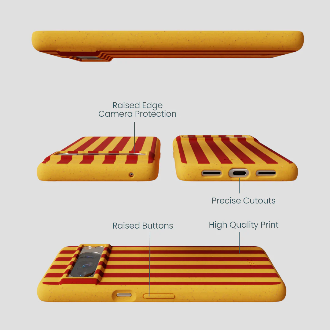 Honey Circus Stripes Google Pixel 8 Pro Case - Image 2