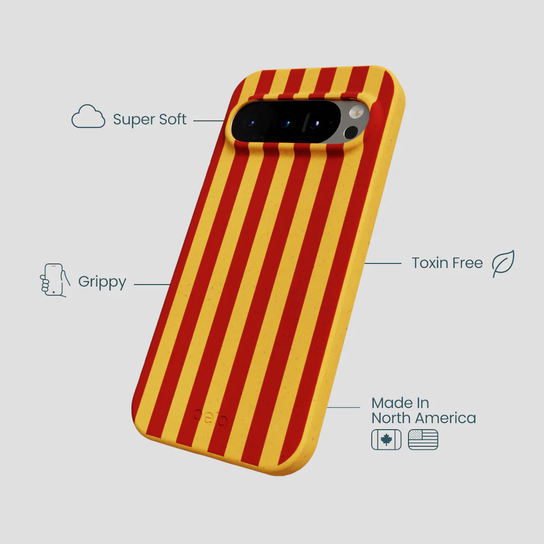 Honey Circus Stripes Google Pixel 9/9 Pro Case - Image 3