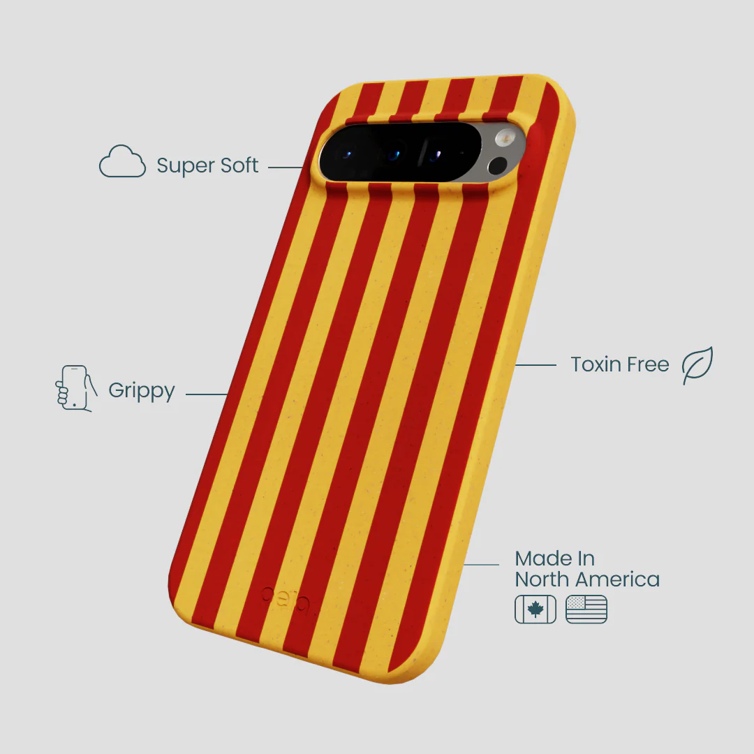 Honey Circus Stripes Google Pixel 9 Pro XL Case - Image 3