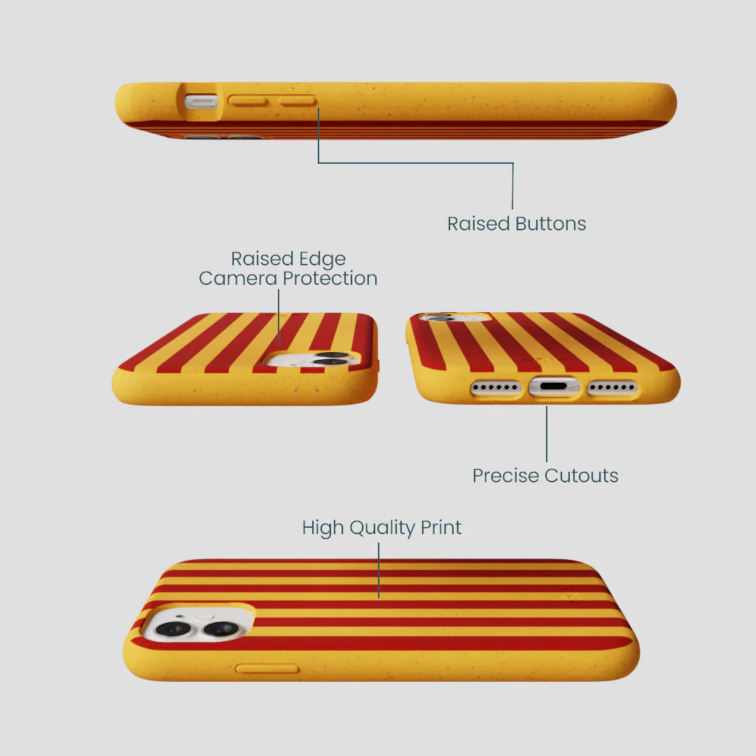 Honey Circus Stripes iPhone 11 Case - Image 2