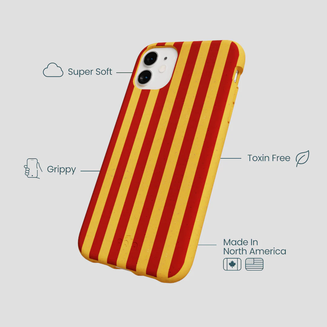 Honey Circus Stripes iPhone 11 Case - Image 3