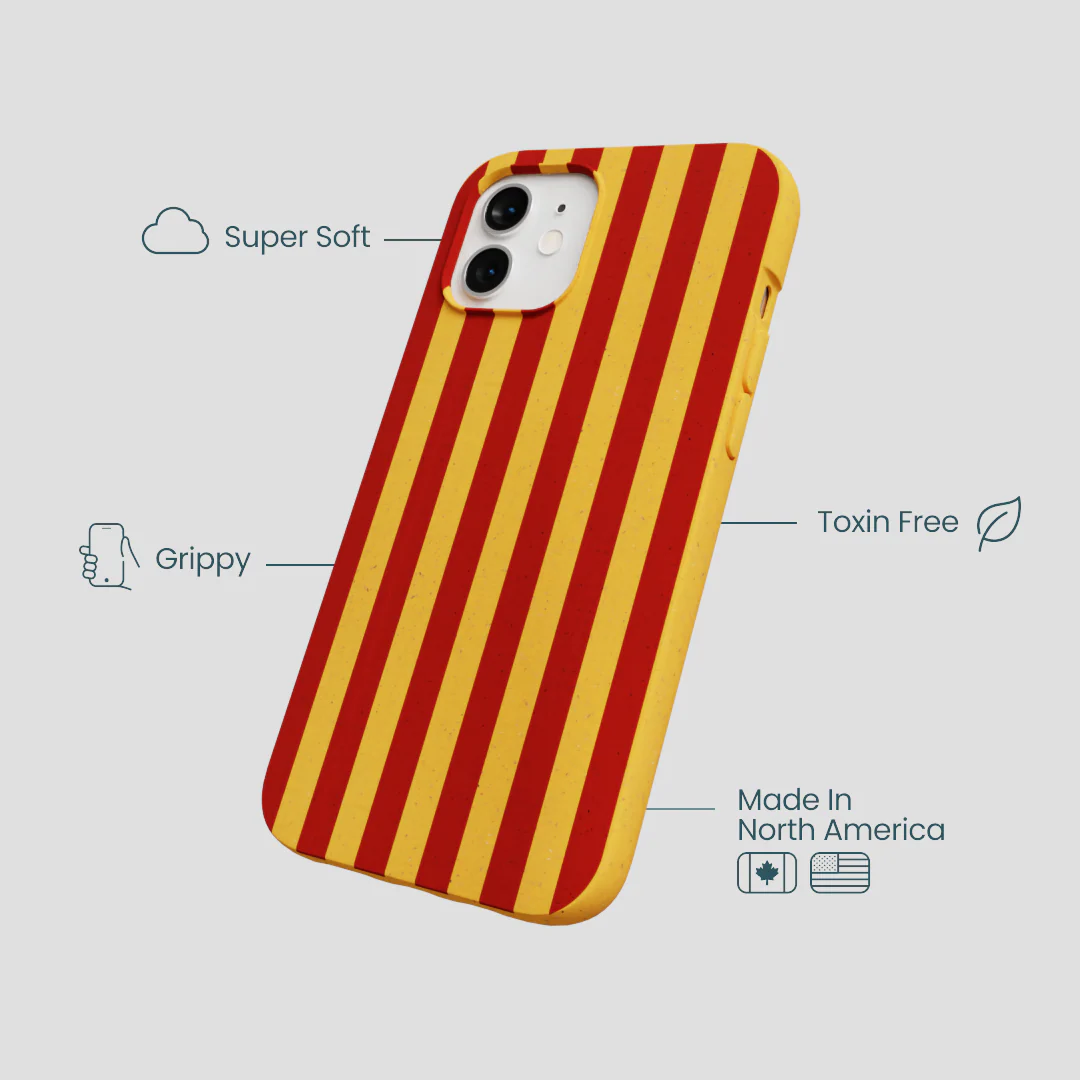 Honey Circus Stripes iPhone 12/ iPhone 12 Pro Case - Image 3