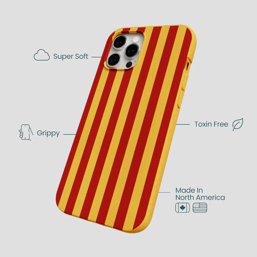 Honey Circus Stripes iPhone 12 Pro Max Case - Image 3