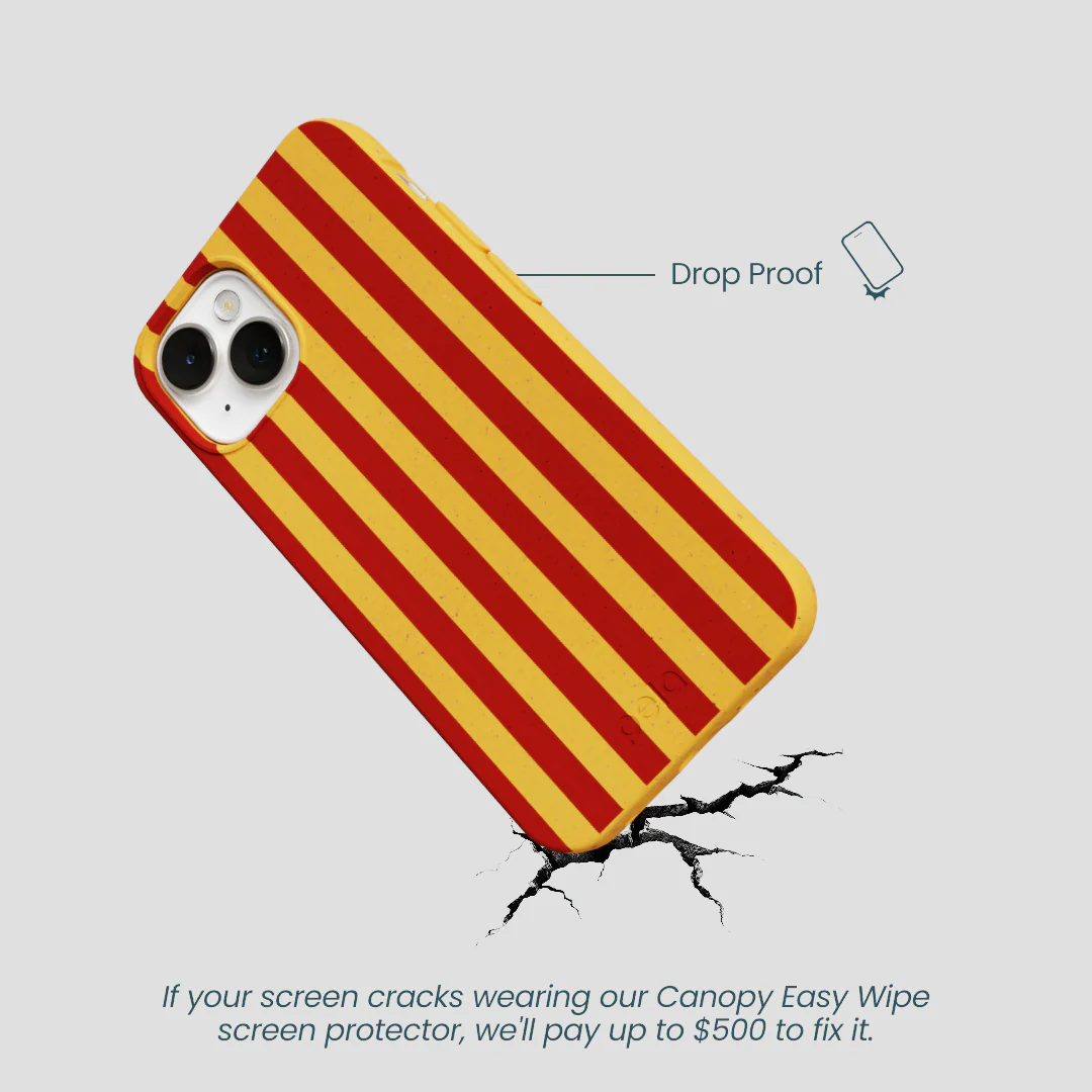 Honey Circus Stripes iPhone 13 Case - Image 4