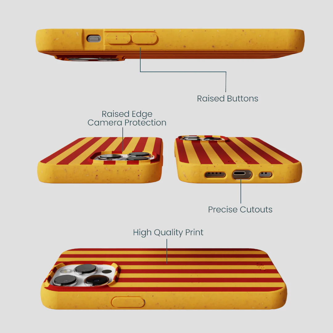 Honey Circus Stripes iPhone 13 Pro Max Case - Image 2