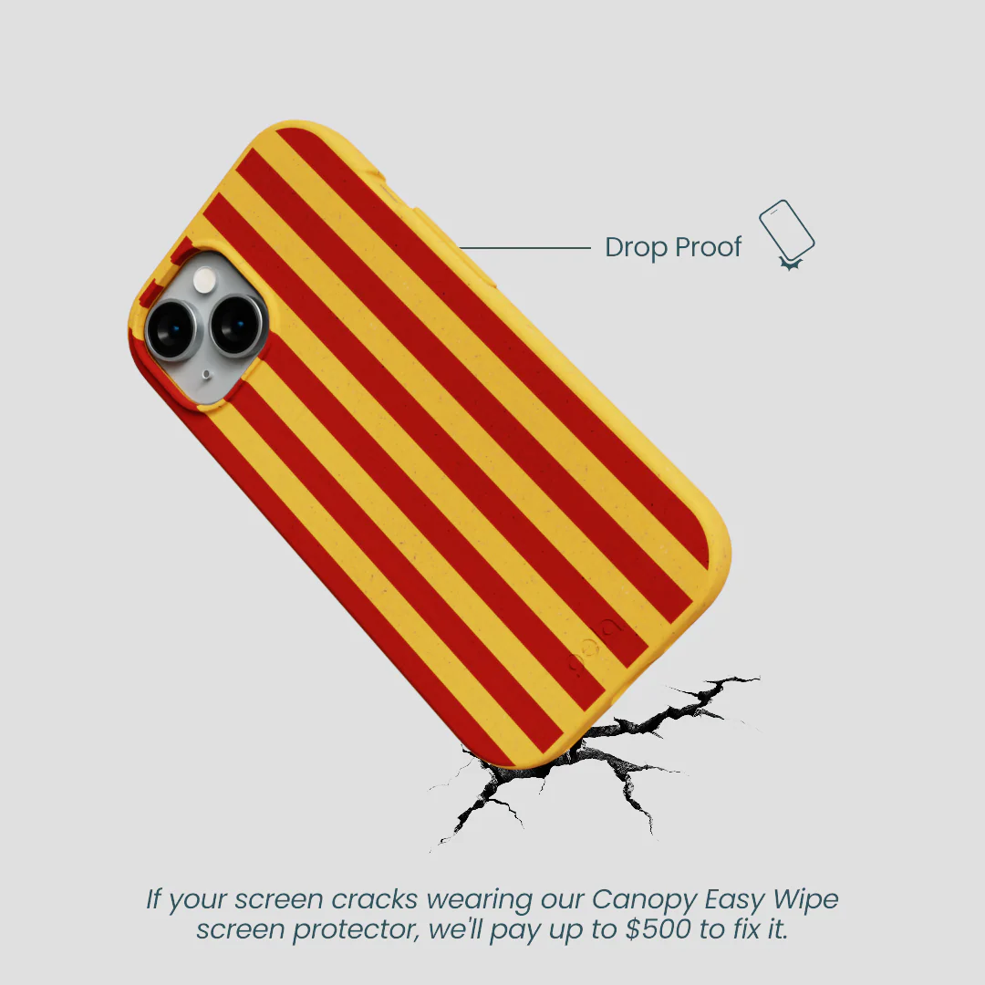 Honey Circus Stripes iPhone 15 Case - Image 4