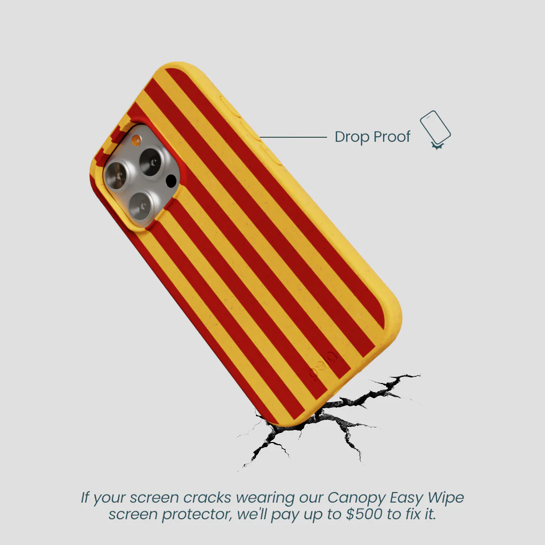 Honey Circus Stripes iPhone 16 Pro Case - Image 4