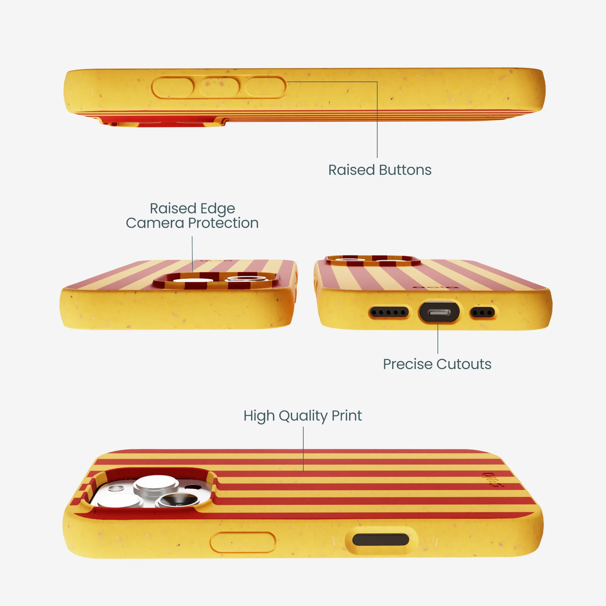 Honey Circus Stripes iPhone 16 Pro Max Case - Image 2