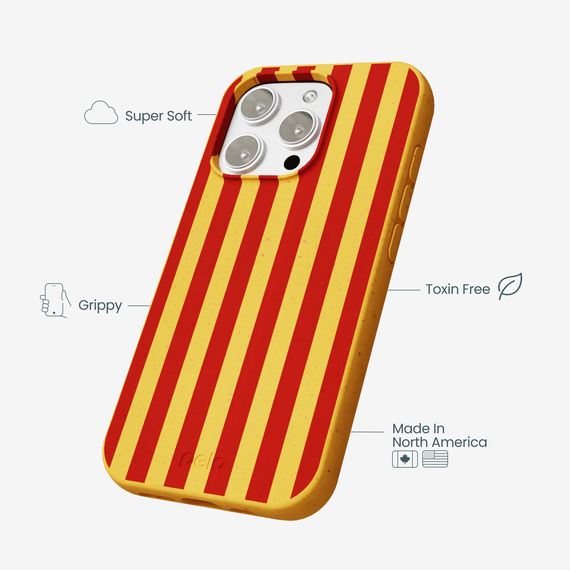 Honey Circus Stripes iPhone 16 Pro Max Case - Image 3