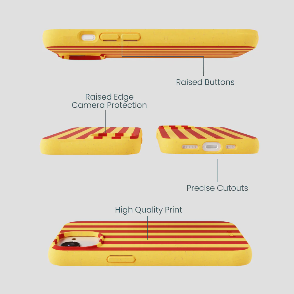 Honey Circus Stripes iPhone 16e/17e Case - Image 2