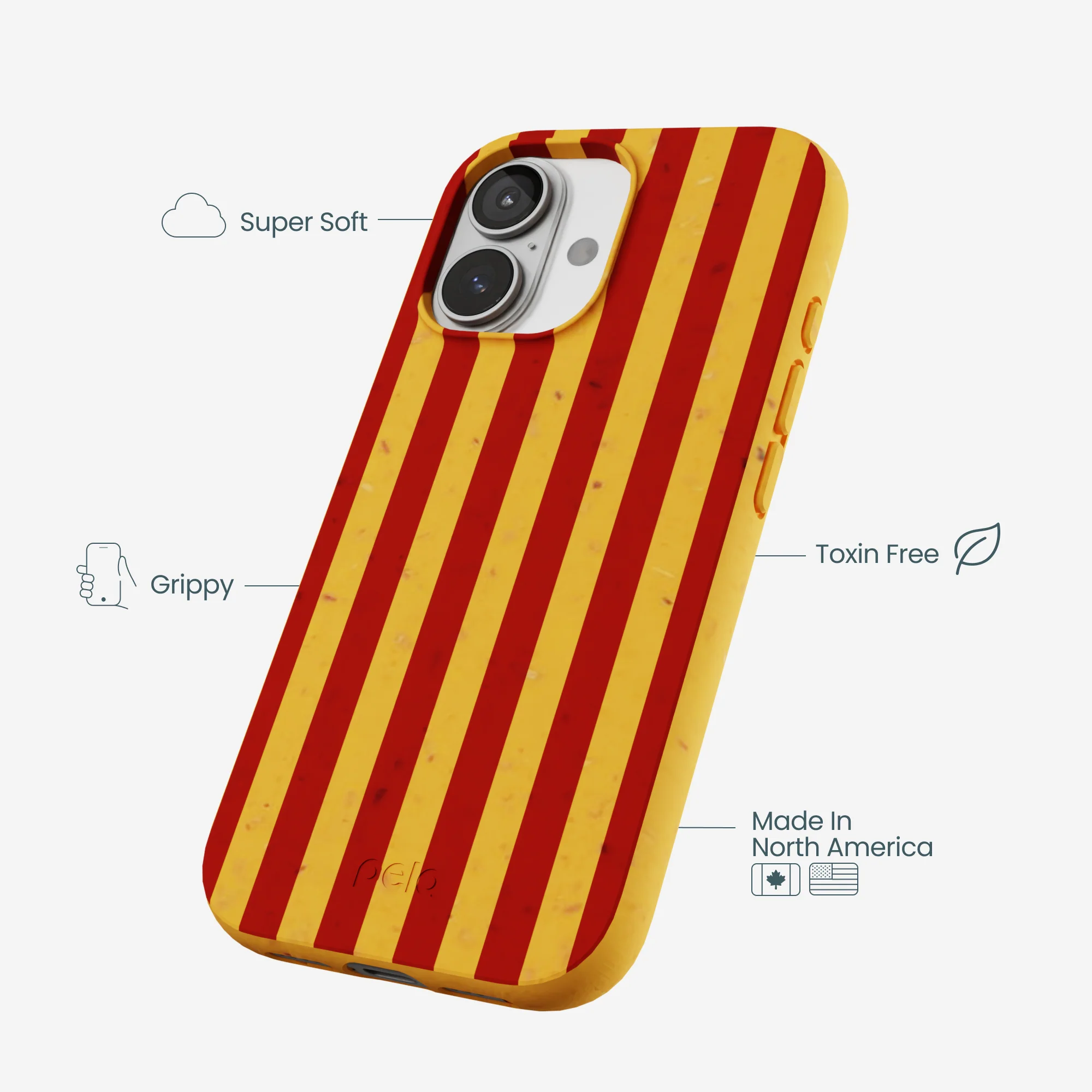 Honey Circus Stripes iPhone 17 Case - Image 3