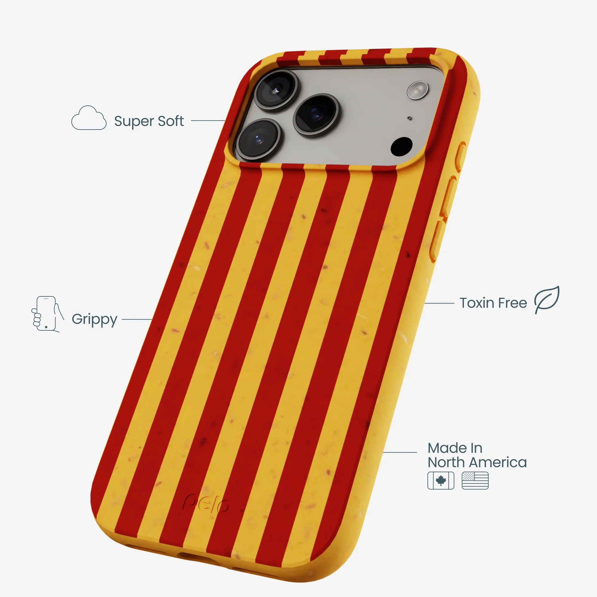 Honey Circus Stripes iPhone 17 Pro Max Case - Image 3