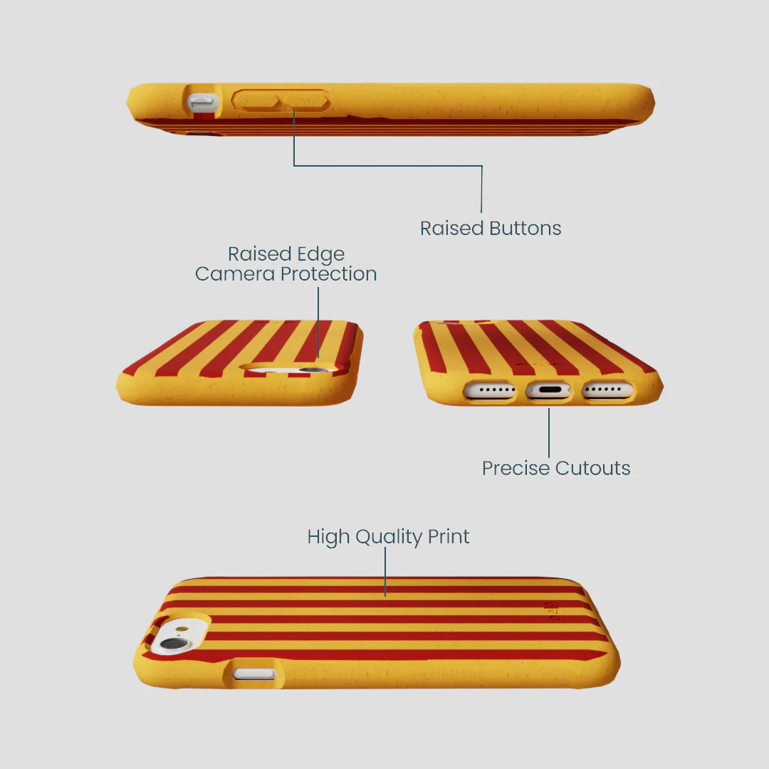 Honey Circus Stripes iPhone 6/6s/7/8/SE Case - Image 2