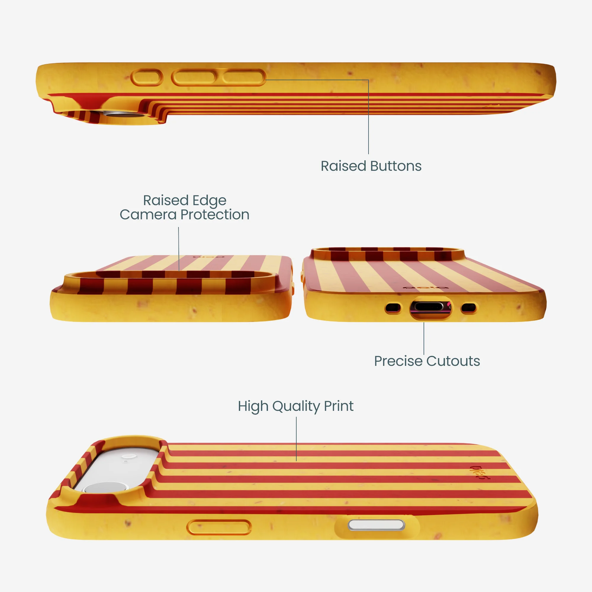 Honey Circus Stripes iPhone Air Case - Image 2