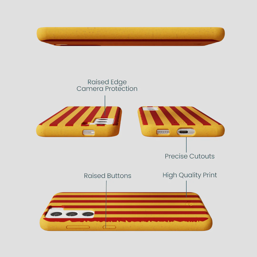 Honey Circus Stripes Samsung Galaxy S21 Case - Image 2