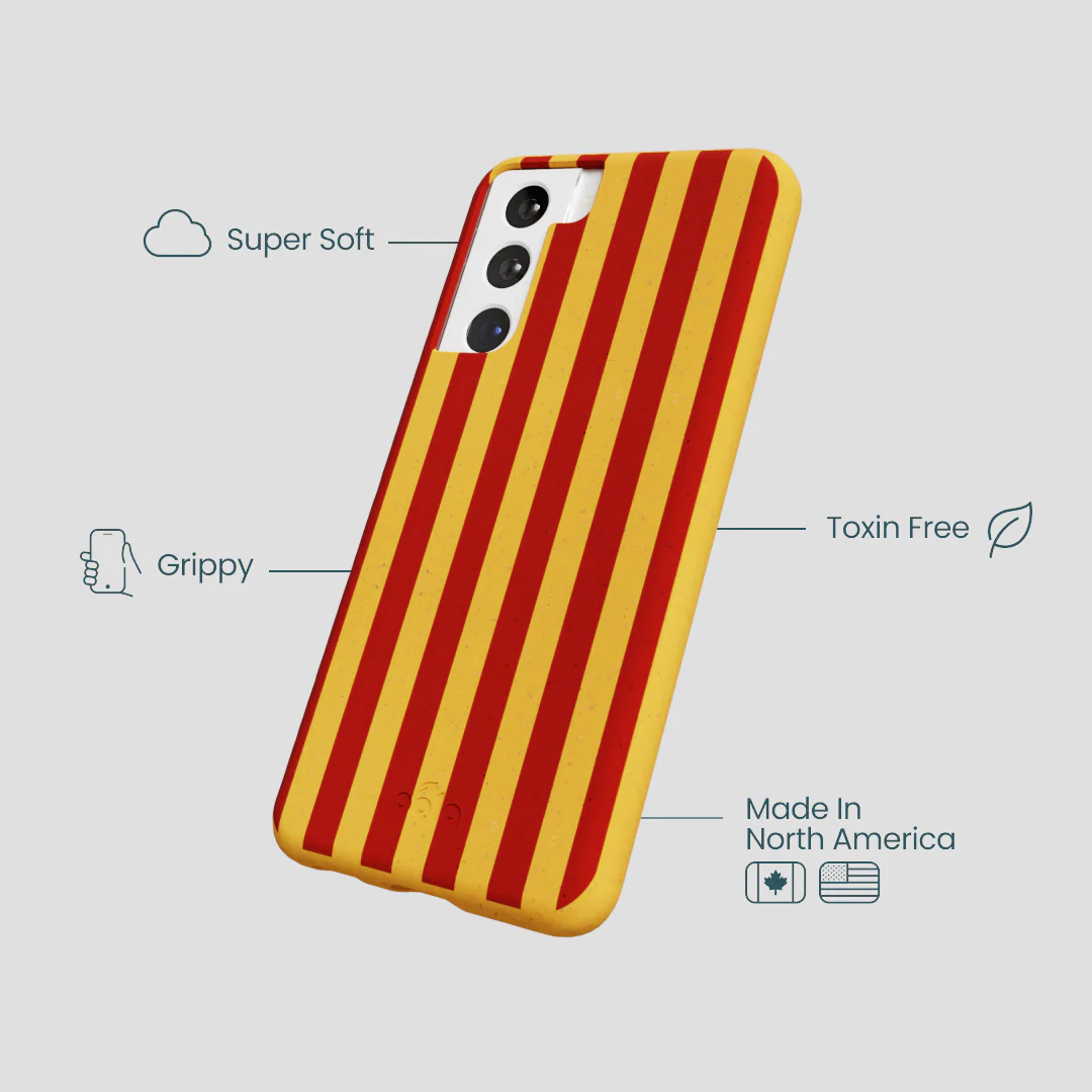 Honey Circus Stripes Samsung Galaxy S21 Case - Image 3
