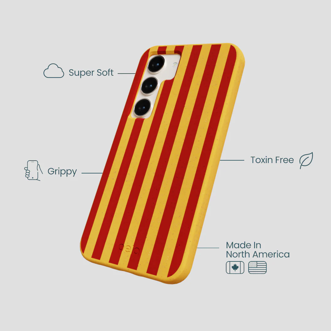 Honey Circus Stripes Samsung Galaxy S23 Case - Image 3