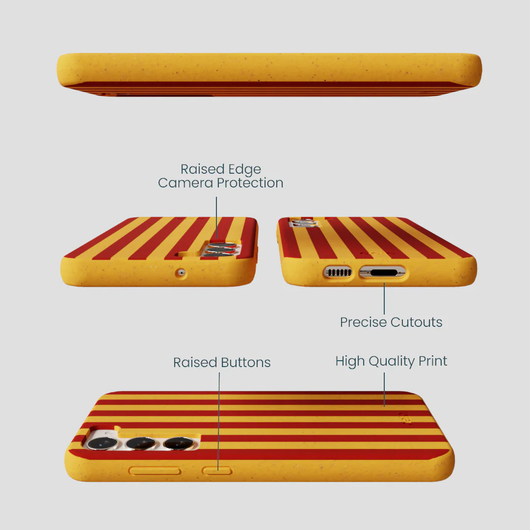 Honey Circus Stripes Samsung Galaxy S23+(Plus) Case - Image 2