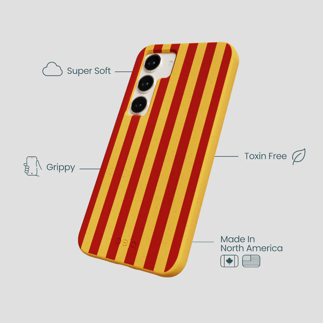 Honey Circus Stripes Samsung Galaxy S24 Case - Image 3