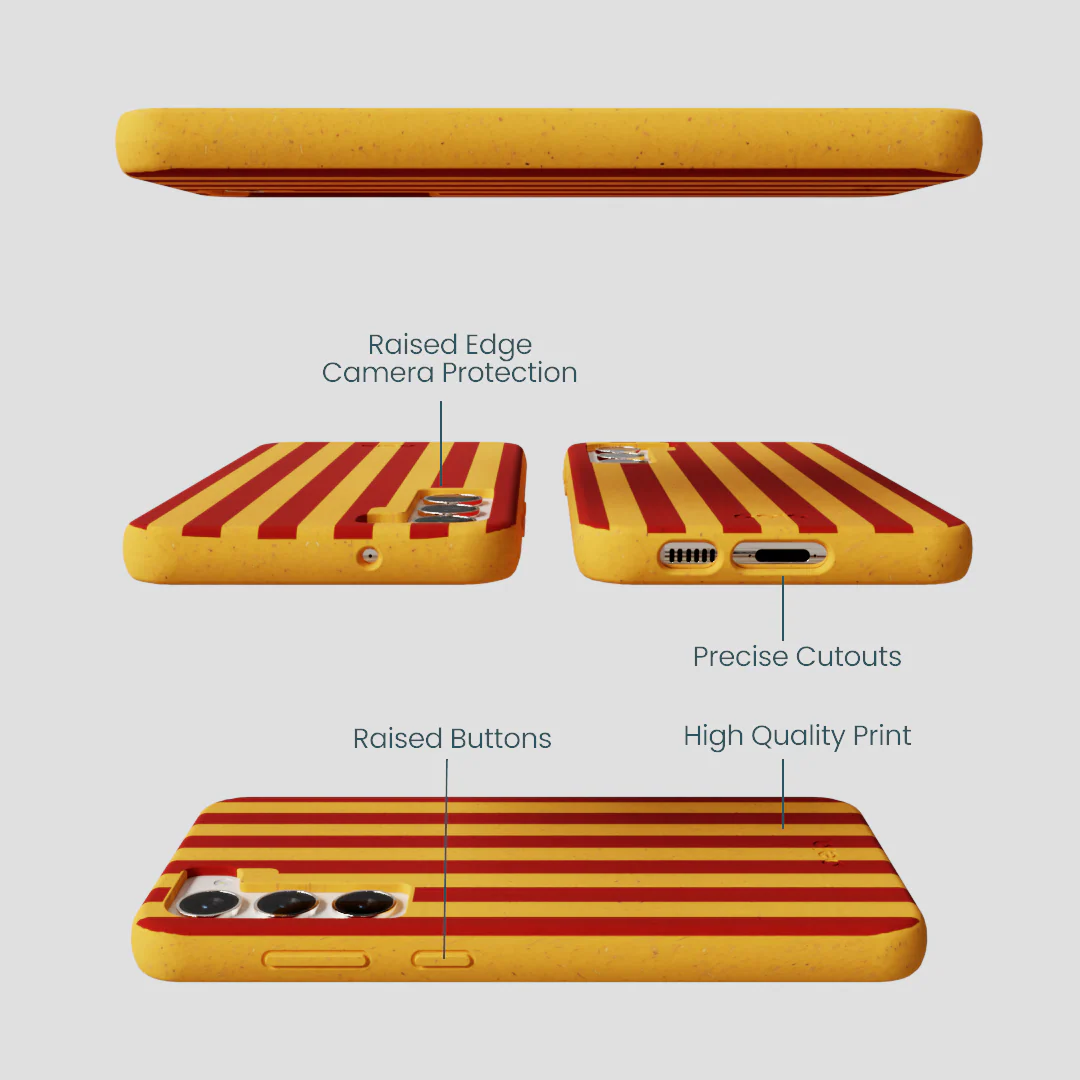 Honey Circus Stripes Samsung Galaxy S24+(Plus) Case - Image 2