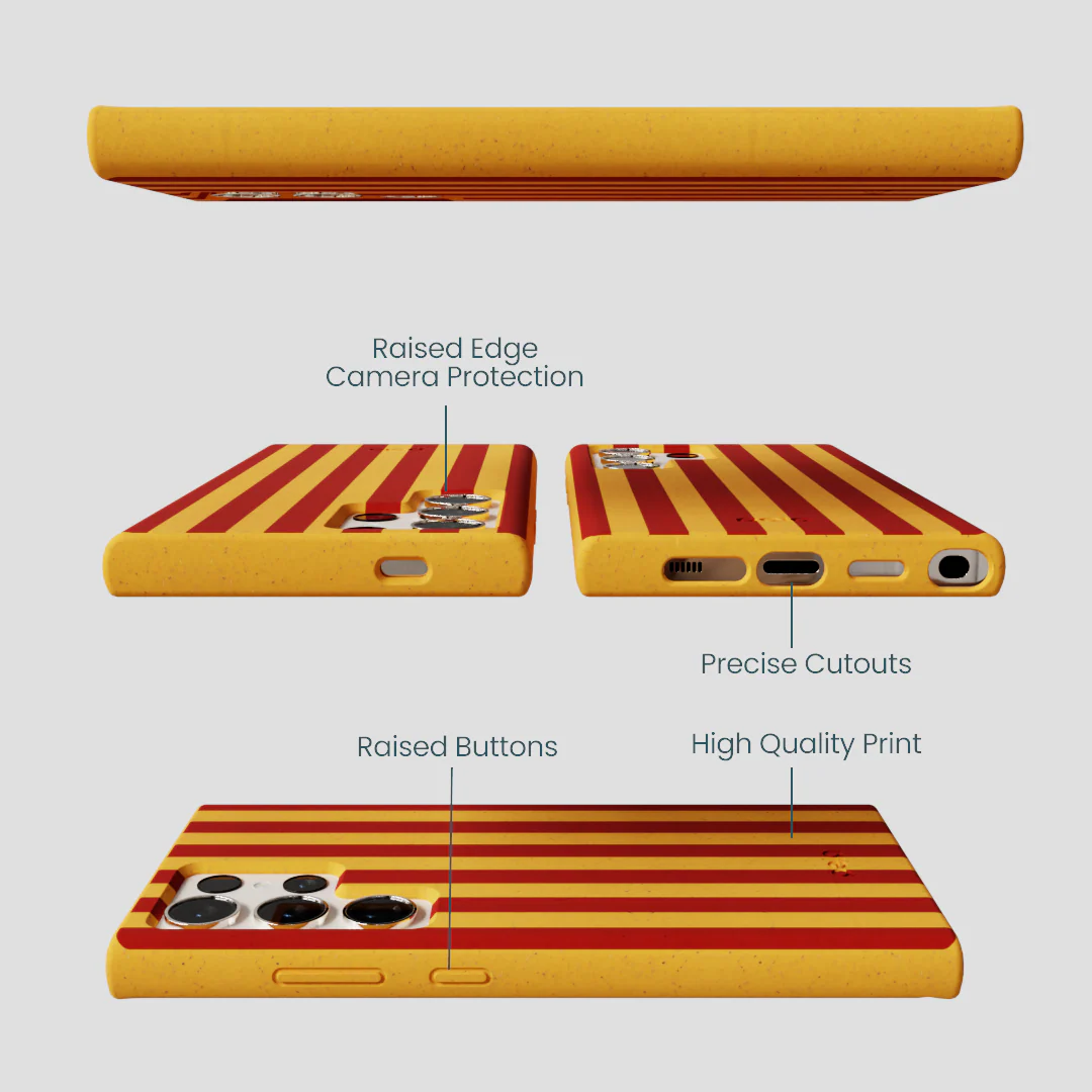 Honey Circus Stripes Samsung Galaxy S24 Ultra Case - Image 2