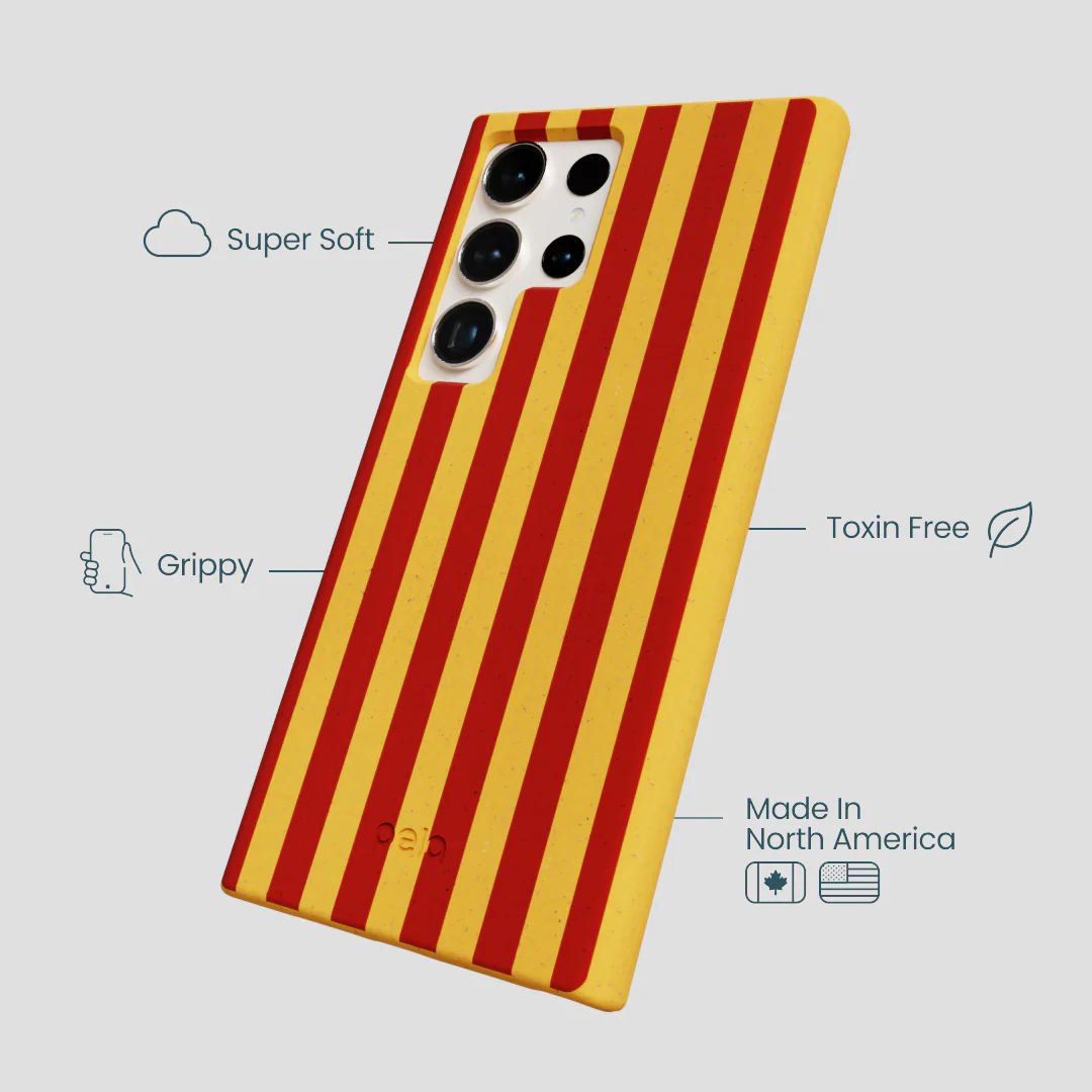 Honey Circus Stripes Samsung Galaxy S24 Ultra Case - Image 3
