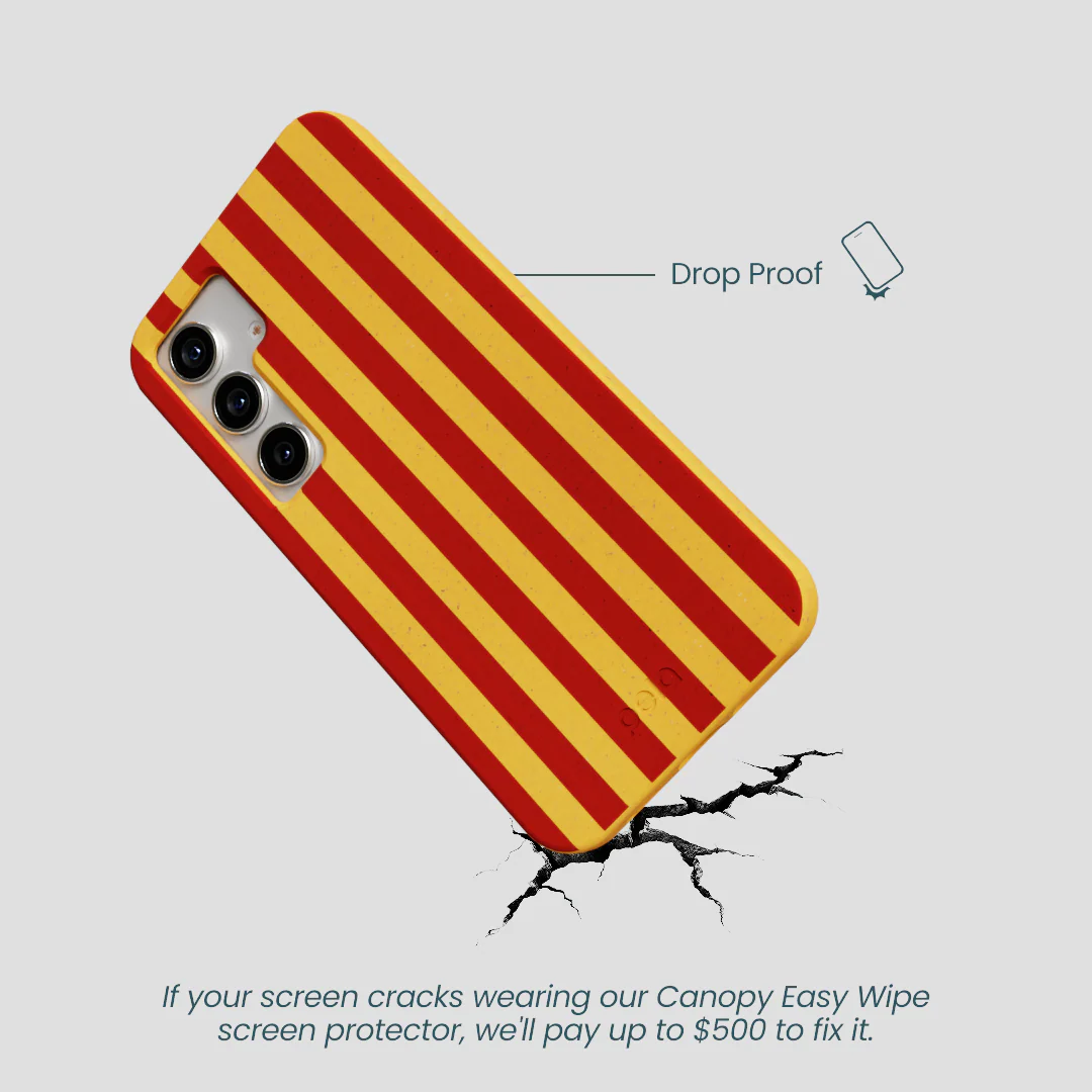 Honey Circus Stripes Samsung Galaxy S25 Case - Image 4