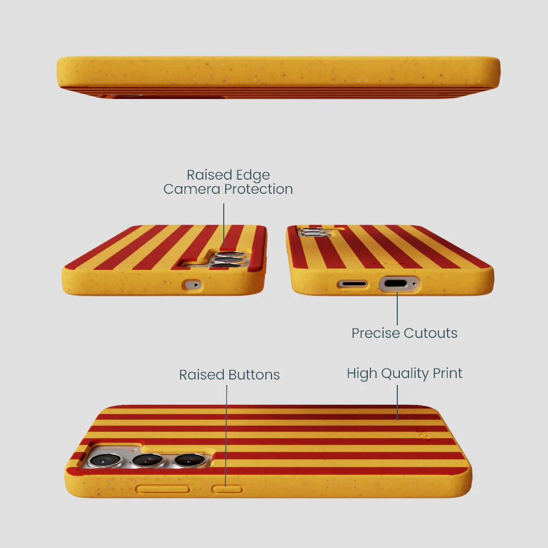Honey Circus Stripes Samsung Galaxy S25+(Plus) Case - Image 2