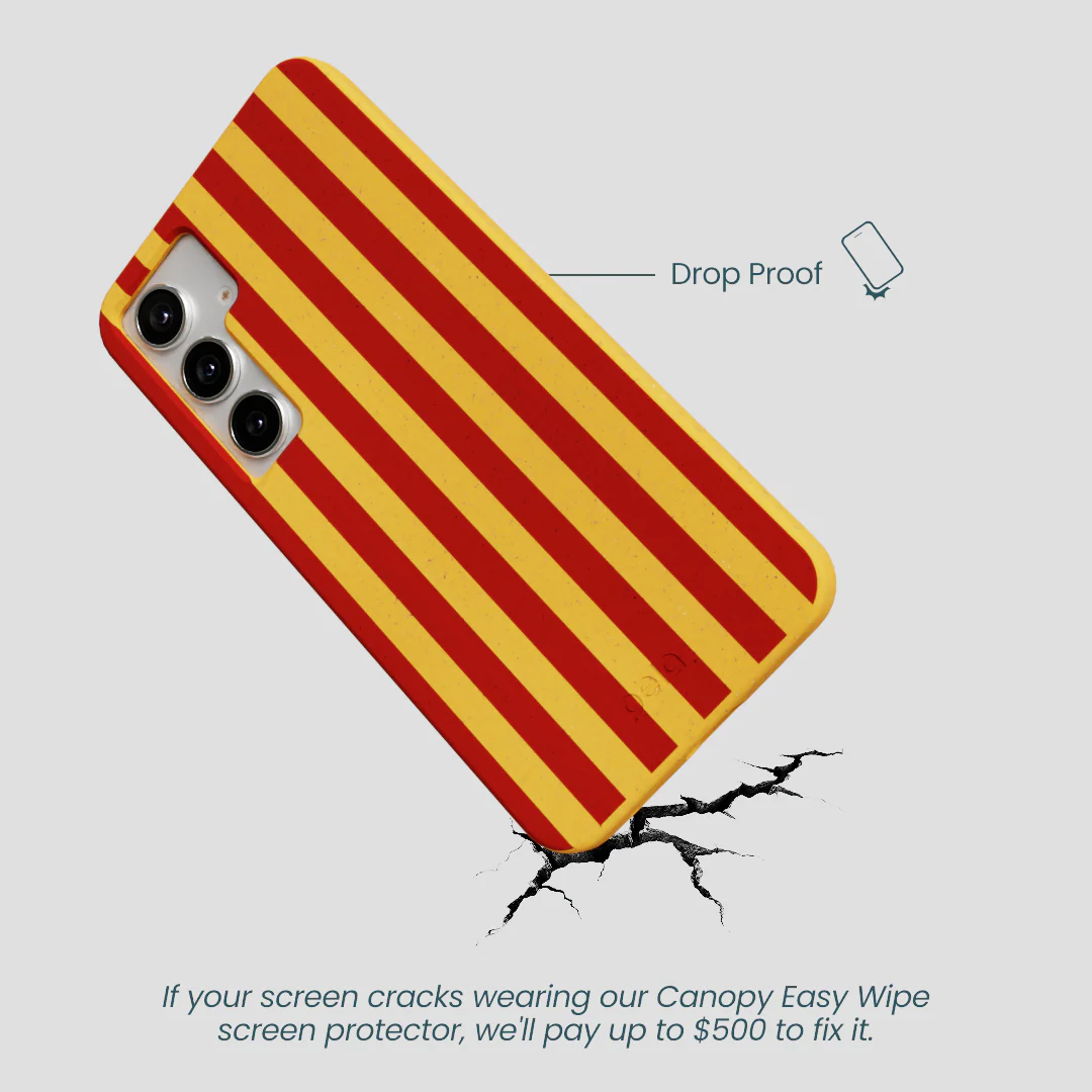 Honey Circus Stripes Samsung Galaxy S25+(Plus) Case - Image 4
