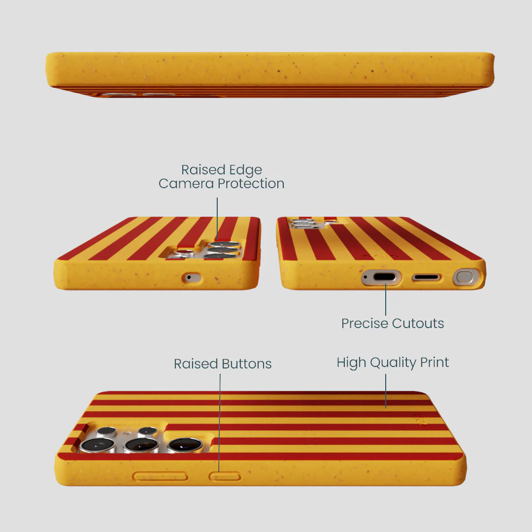 Honey Circus Stripes Samsung Galaxy S25 Ultra Case - Image 2