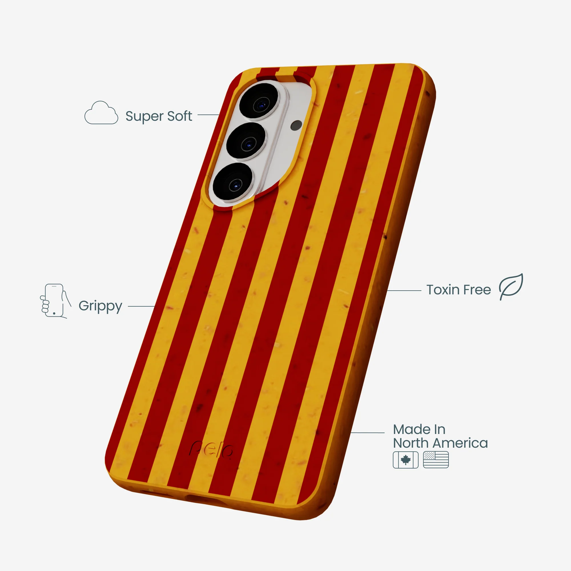 Honey Circus Stripes Samsung Galaxy S26 Case - Image 3