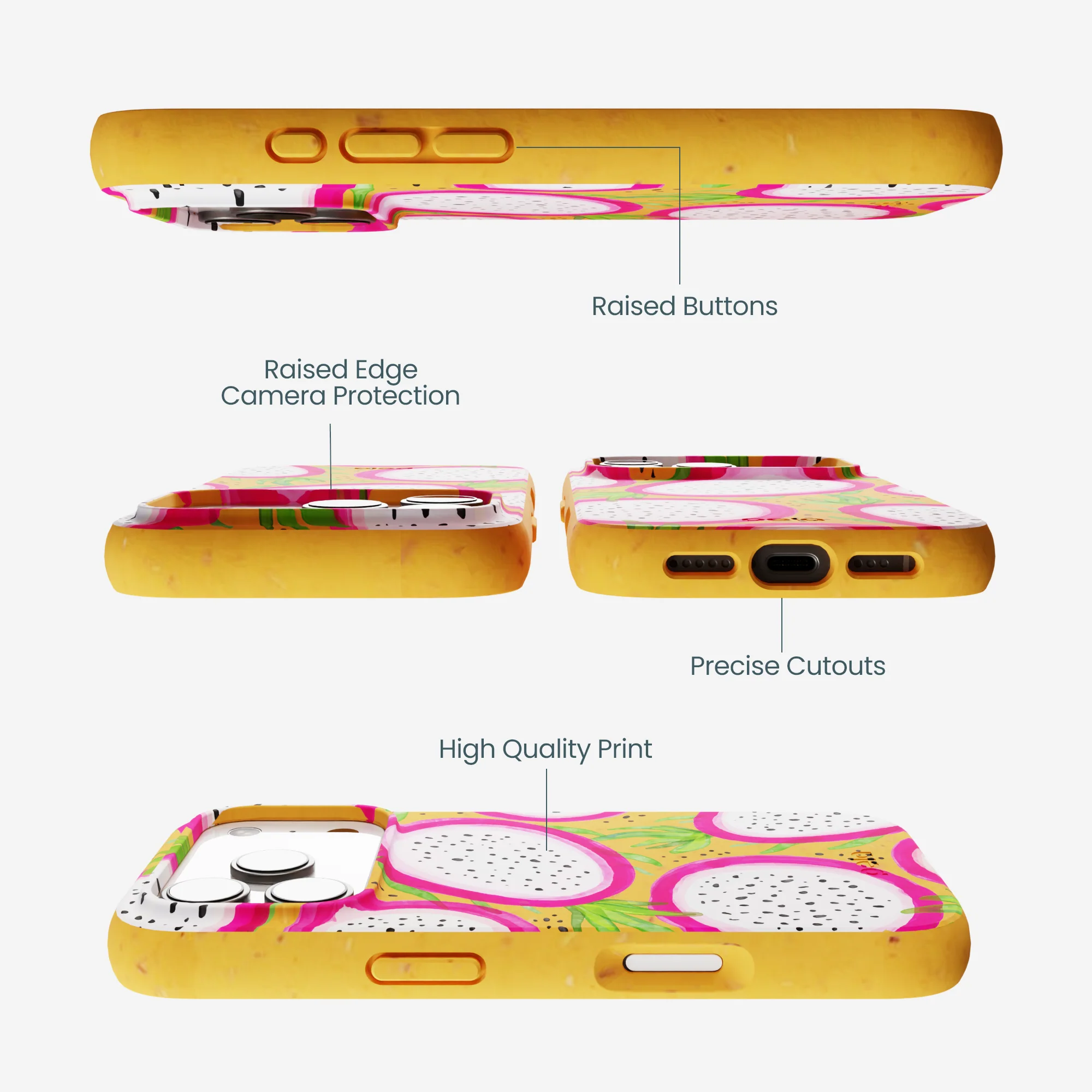 Honey Dragonfruit Pop iPhone 17 Pro Case - Image 3