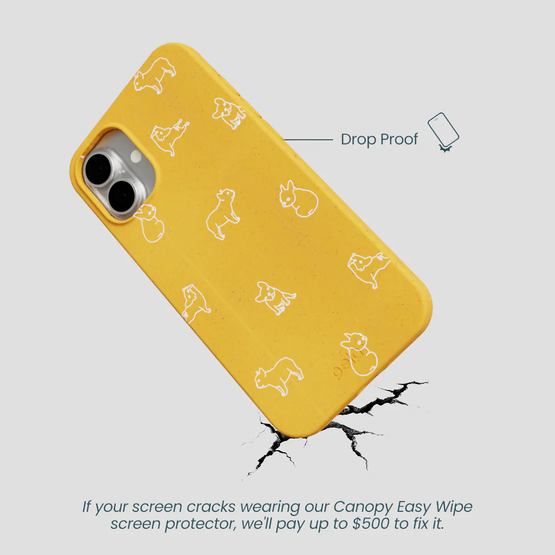 Honey Easy Breezy Frenchie iPhone 16 Plus Case - Image 5