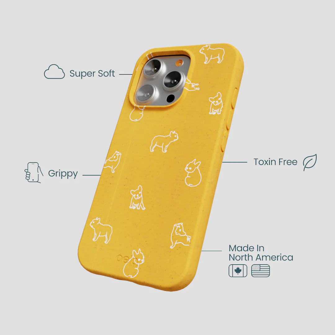 Honey Easy Breezy Frenchie iPhone 16 Pro Case - Image 4