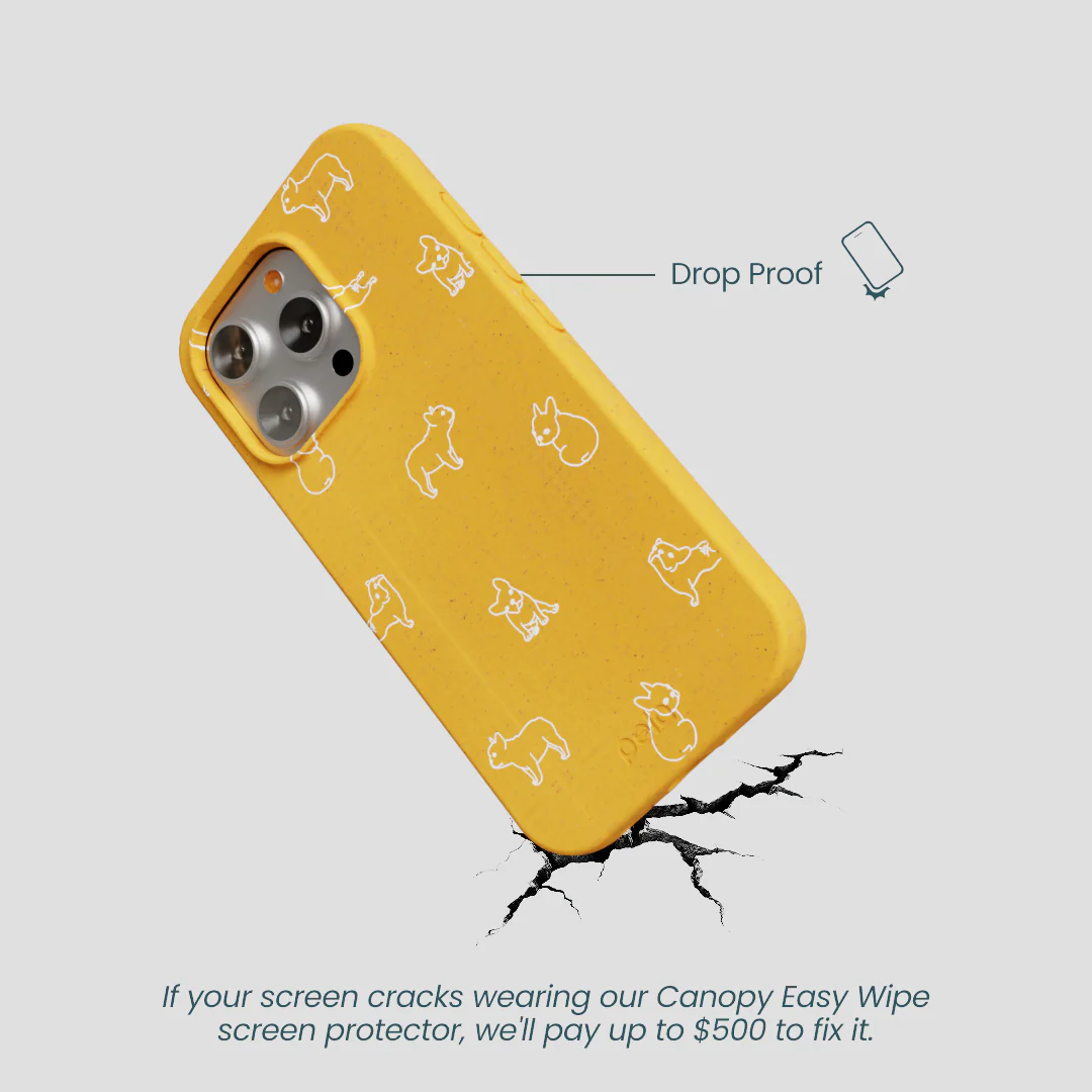 Honey Easy Breezy Frenchie iPhone 16 Pro Case - Image 5