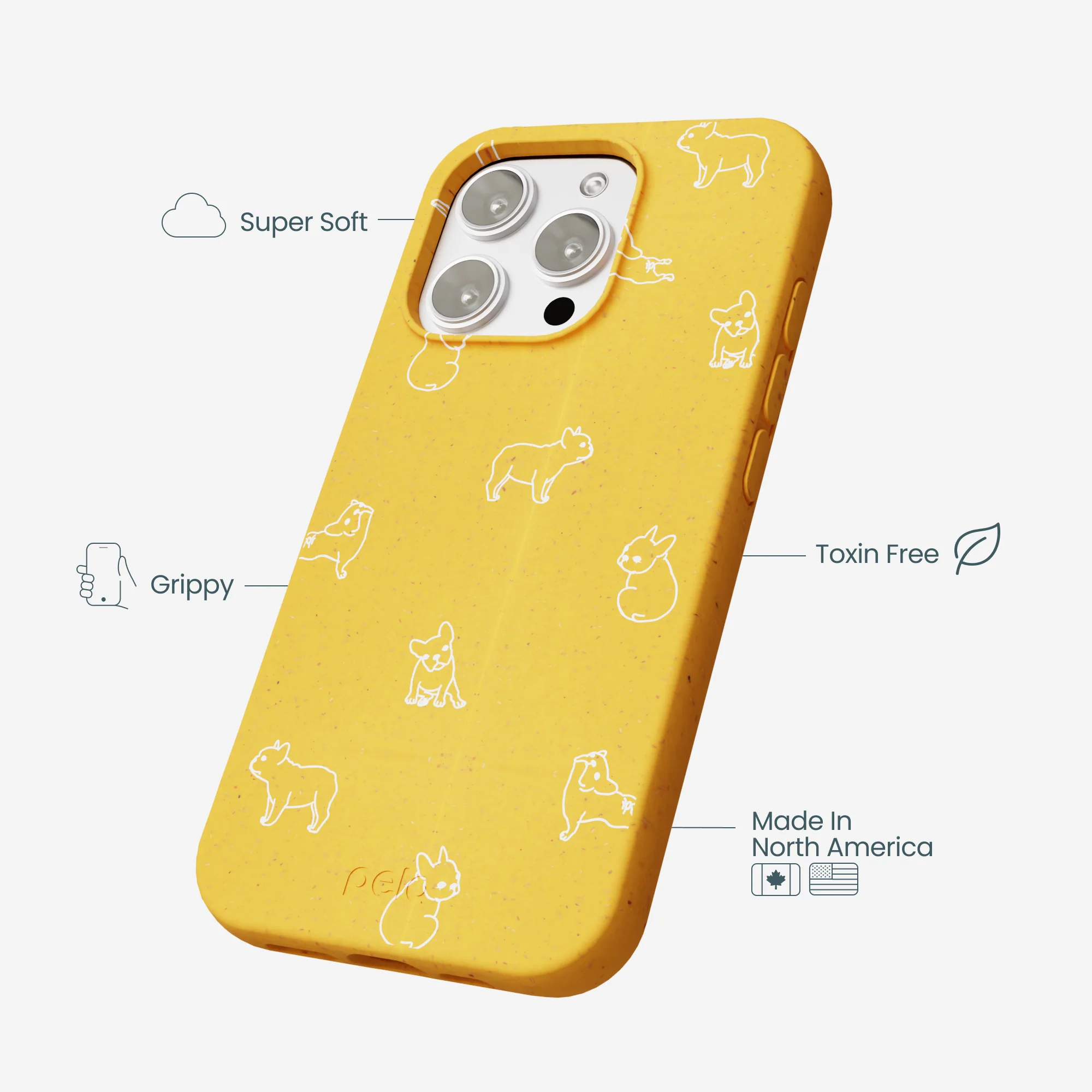 Honey Easy Breezy Frenchie iPhone 16 Pro Max Case - Image 4