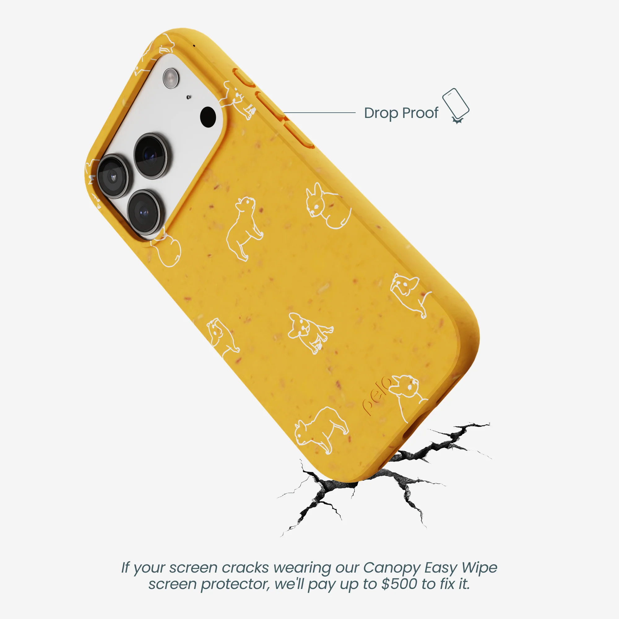 Honey Easy Breezy Frenchie iPhone 17 Pro Case - Image 5
