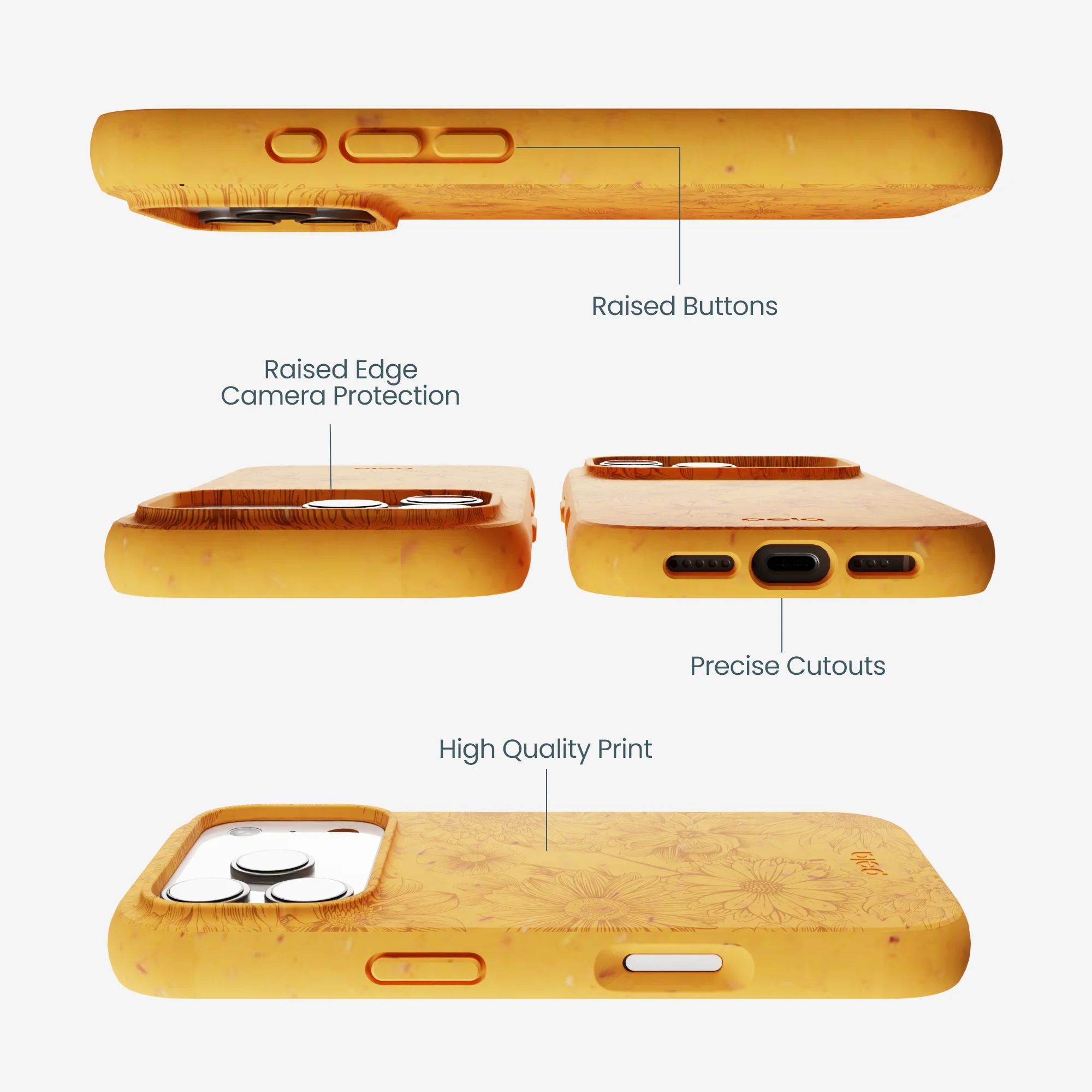 Honey Flora iPhone 17 Pro Case - Image 3
