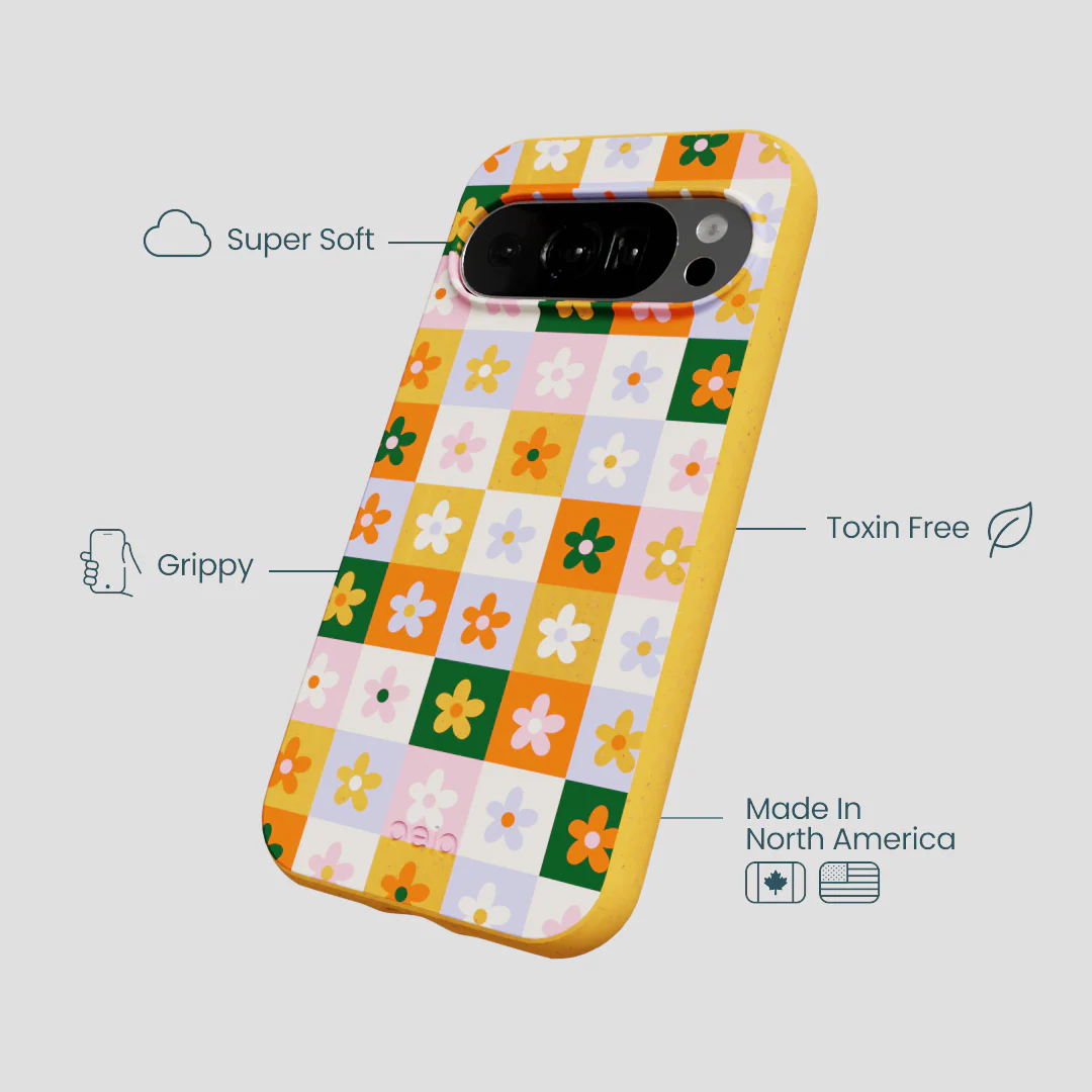 Honey Flower Tiles Google Pixel 10/10 Pro Case - Image 3