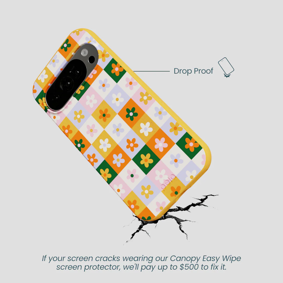 Honey Flower Tiles Google Pixel 10/10 Pro Case - Image 4