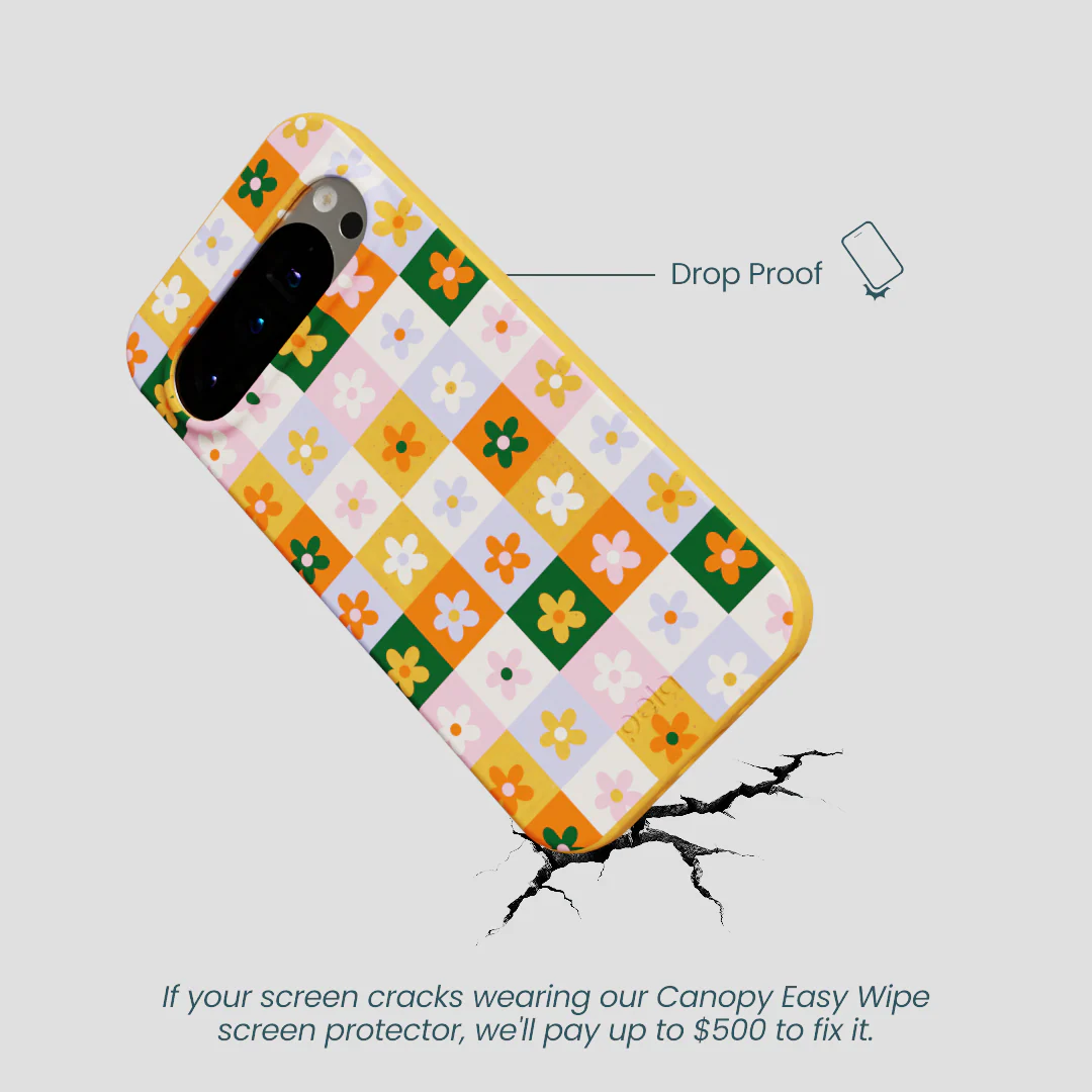 Honey Flower Tiles Google Pixel 9/9 Pro Case - Image 4