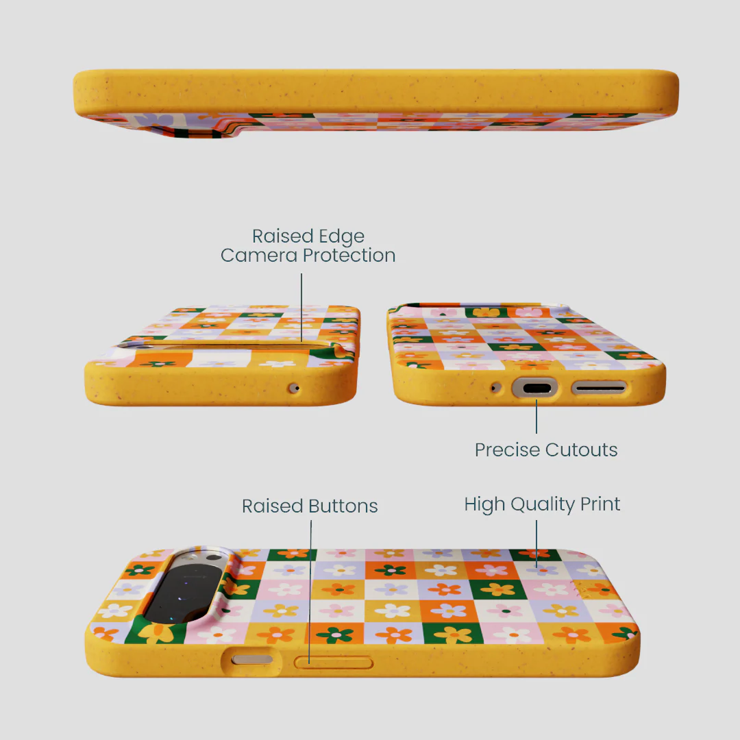 Honey Flower Tiles Google Pixel 9 Pro XL Case - Image 2