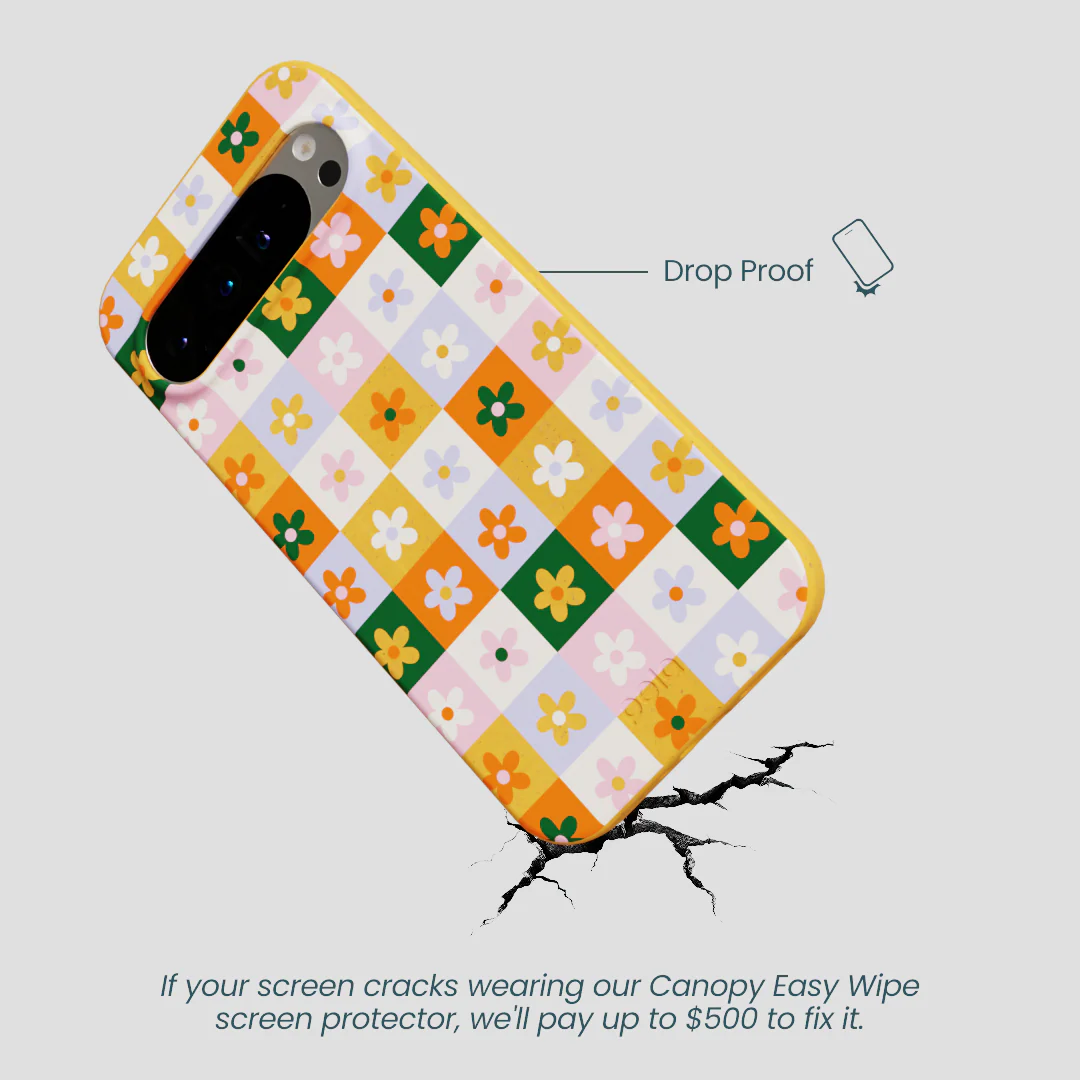 Honey Flower Tiles Google Pixel 9 Pro XL Case - Image 4