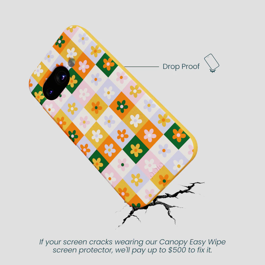 Honey Flower Tiles Google Pixel 9a Case - Image 4