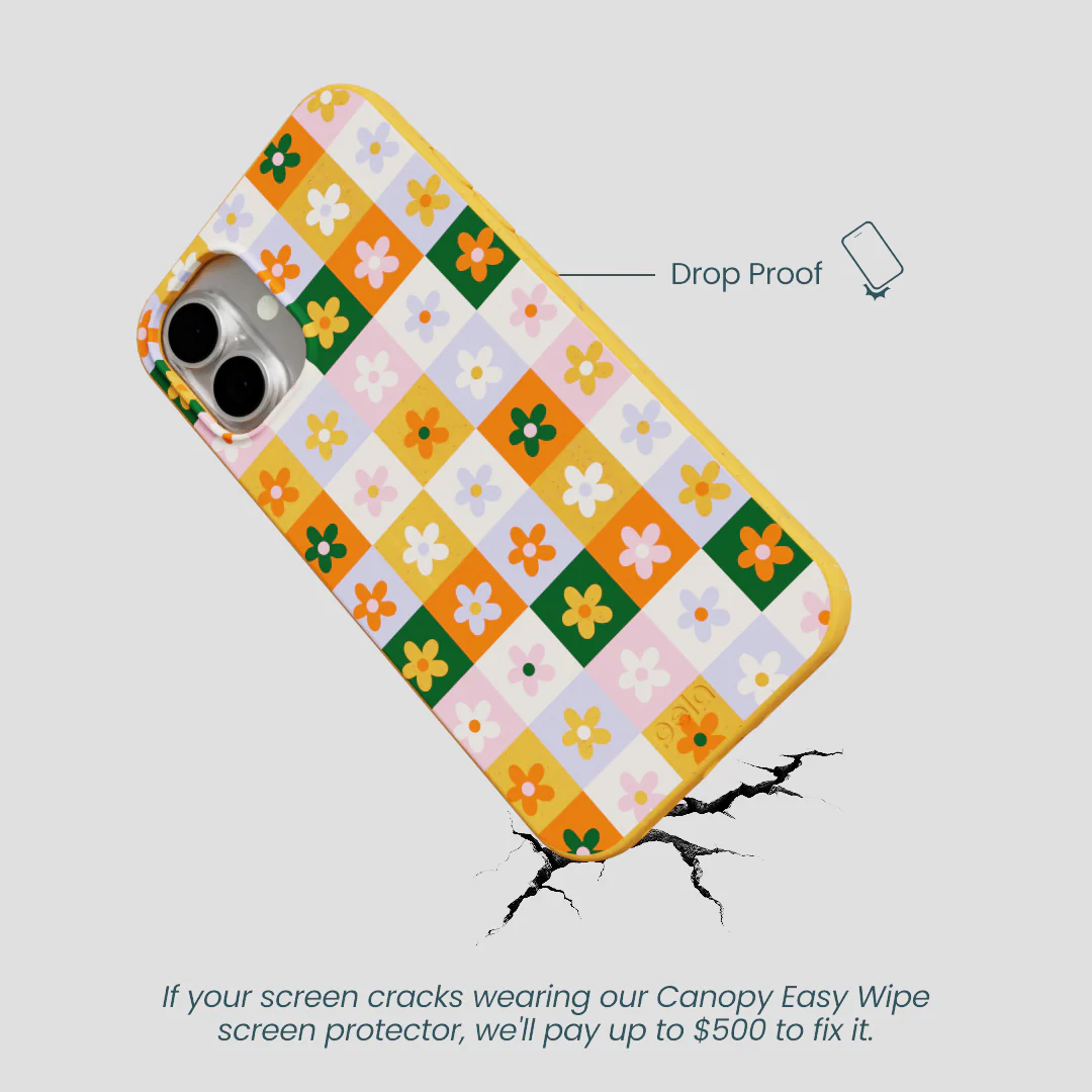 Honey Flower Tiles iPhone 16 Plus Case - Image 5
