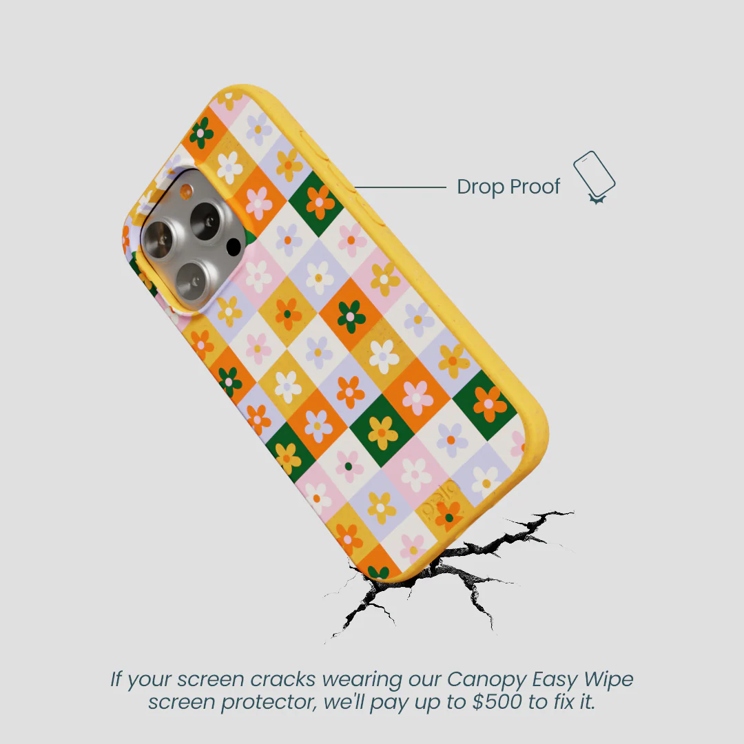 Honey Flower Tiles iPhone 16 Pro Case - Image 5